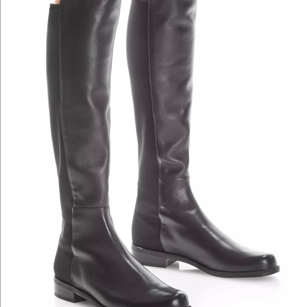 Stuart Weitzman Half N Half Low Heel Boots Size 5